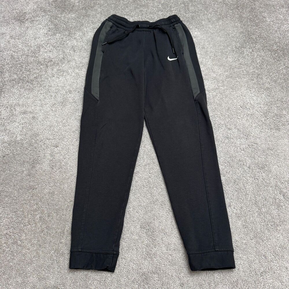 Nike Therma-FIT Fleece Tapered Training Jogger Sweatpants Men Small Black Active